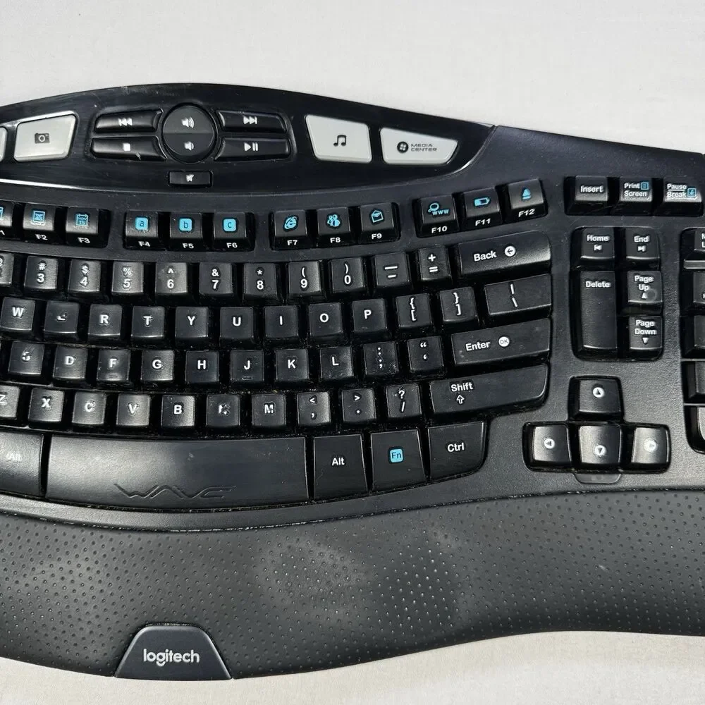 Logitech Wave K350 Ergonomic Wireless Keyboard Only - No Dongle or Mouse